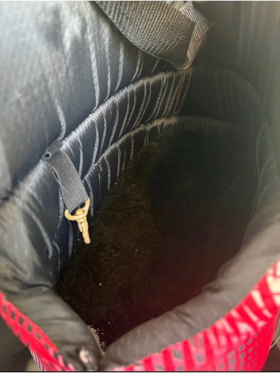 Small Pet Carrier - Red Pattern - Picture 3 of 5